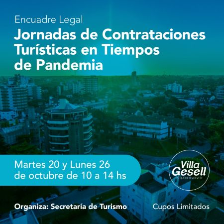 JORNADAS DE CONTRATACIONES TURÍSTICAS EN TIEMPOS DE PANDEMIA